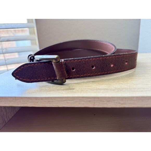 Brown Leather Belt - XL - 42" Length - Picture 2 of 11